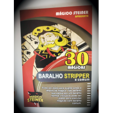 Livreto 30 Mágicas com Baralho Stripper e Comum